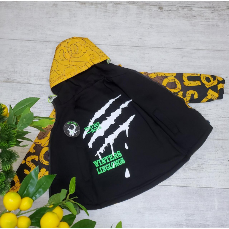 Куртка двухсторонняя для детей от 5 до 9 лет FENG арт.791, Красный, 128