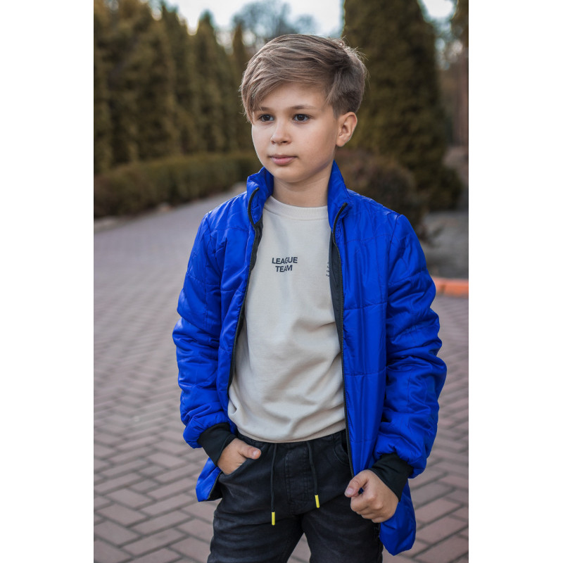 Куртка демисезонная трансформер для мальчика 9-13 лет JOJDAN, Темно-синий, 152