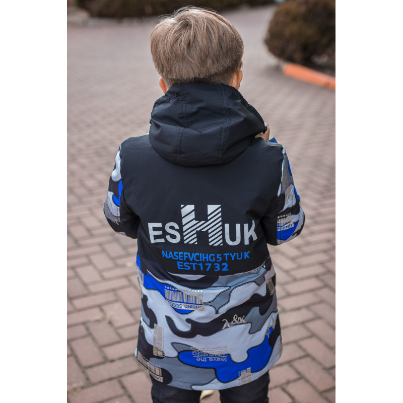 Куртка демисезонная трансформер для мальчика 10-15 лет KSDK , Черный, 140