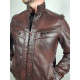 Куртка мужская экокожа , Коричневый, XXXL