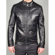 Куртка мужская экокожа 46-58 арт.816, Цвет Черный, Международный размер 5XL, Размер мужской одежды (RU) 58