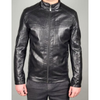 Куртка мужская экокожа 46-58 арт.816, Цвет Черный, Международный размер 6XL, Размер мужской одежды (RU) 60