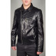 Куртка мужская косуха из экокожи , Черный,  M
