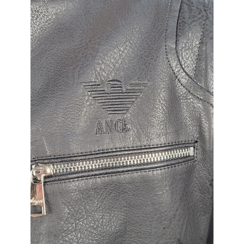 Куртка мужская из экокожи 44-54 арт.820, Цвет Черный, Международный размер XXXL, Размер мужской одежды (RU) 54