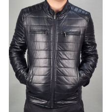 Куртка мужская Kasiqi из экокожи , Темно-синий, L