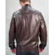 Куртка мужская экокожа, Коричневый, L