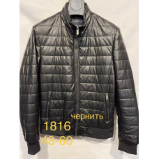 Куртка мужская из экокожи 48-60 арт.833, Цвет Черный, Международный размер XXXL, Размер мужской одежды (RU) 54