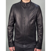 Куртка мужская из экокожи L-5XL арт.838, Цвет Черный, Международный размер 4XL, Размер мужской одежды (RU) 56