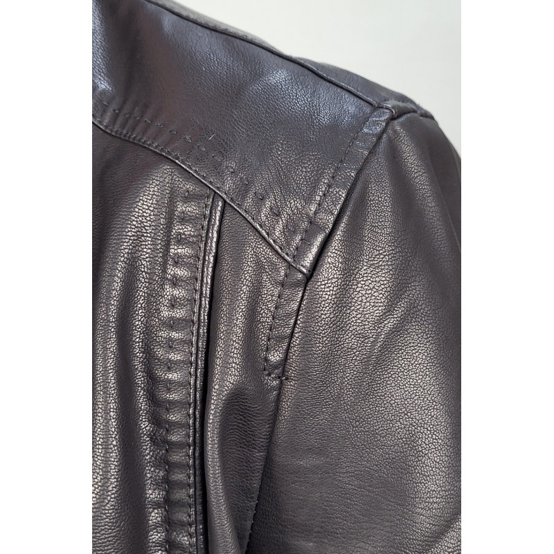 Куртка мужская из экокожи L-5XL арт.838, Цвет Черный, Международный размер L, Размер мужской одежды (RU) 48