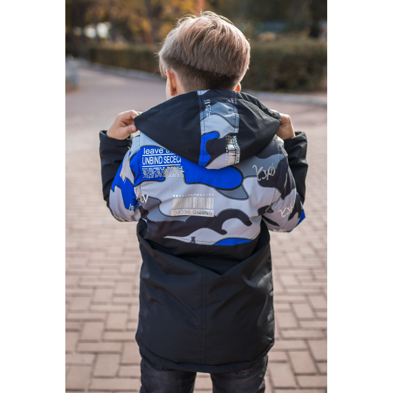 Куртка-жилетка демисизонная для мальчика 7-11 лет WKAS , Морская волна,  122