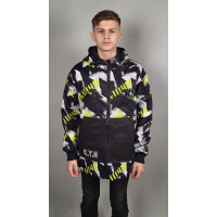 Куртка TH&TY двухсторонняя для мальчика 10-13 лет  , Салатовый, 146