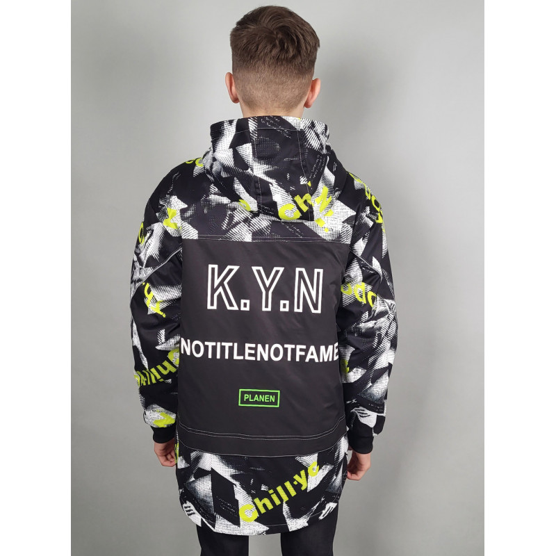 Куртка TH&TY двухсторонняя для мальчика 10-13 лет  , Салатовый, 146