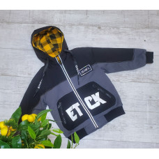 Куртка двухсторонняя для подростка 10-13 лет THTY , Серый, 152