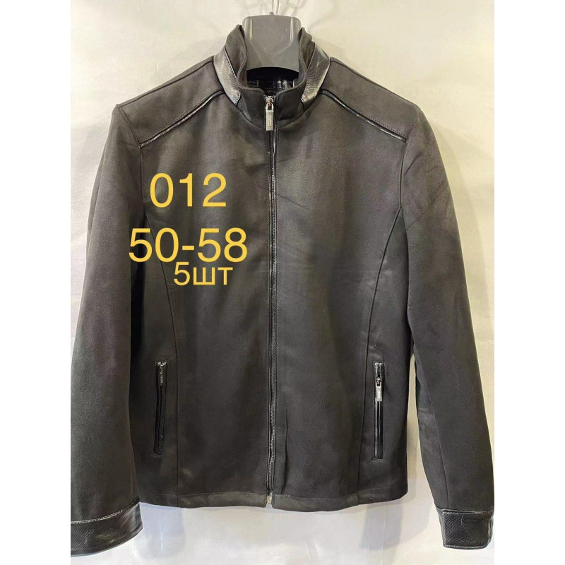 Куртка мужская замшевая 50-58 арт.844, Цвет Черный, Международный размер 5XL, Размер мужской одежды (RU) 58