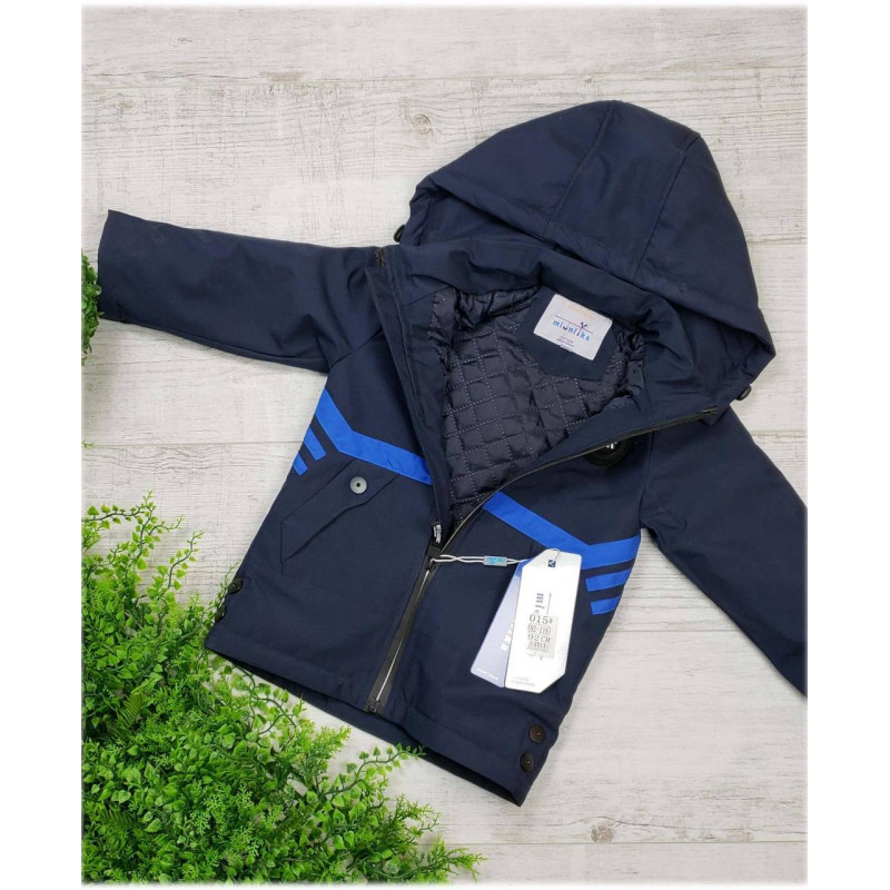 Куртка демисезонная для мальчика 2-6 лет MIJNIYKA , 104,  Синий