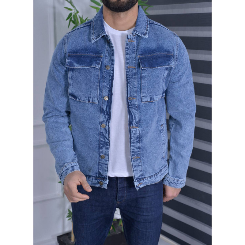 Куртка джинсовая JOHN LUCCA мужская  , Синий, XXL