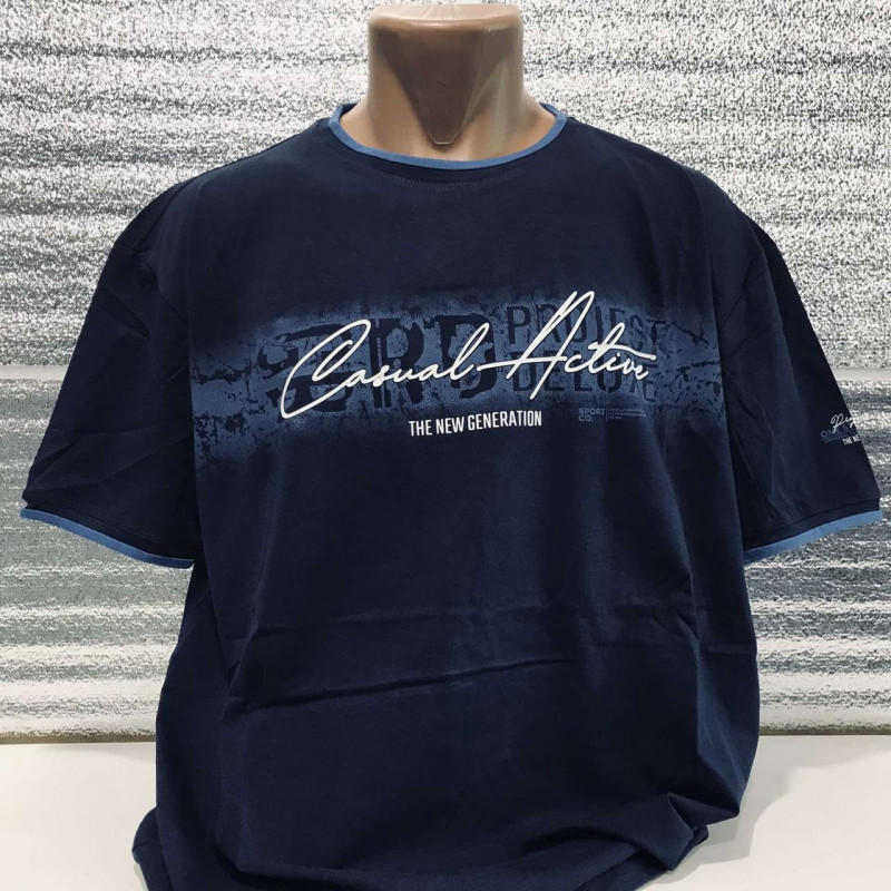 Футболка мужская большого размера RESOR LIFE , XXXL,  Зеленый